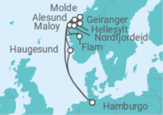 Itinerario del Crucero Noruega - Costa Cruceros