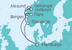 Itinerario del Crucero Noruega - Costa Cruceros