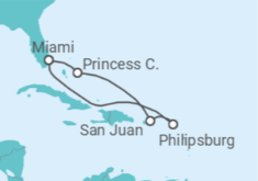 Itinerario del Crucero Puerto Rico, Saint Maarten - Princess Cruises