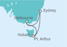 Itinerario del Crucero Australia - Princess Cruises