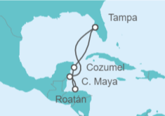 Itinerario del Crucero Honduras, México - Royal Caribbean