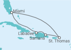 Itinerario del Crucero República Dominicana, Islas Vírgenes - Eeuu - Royal Caribbean