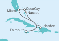 Itinerario del Crucero Bahamas, Jamaica - Royal Caribbean
