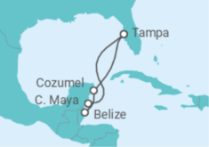 Itinerario del Crucero México, Belice - Royal Caribbean