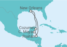 Itinerario del Crucero México, Honduras - Royal Caribbean