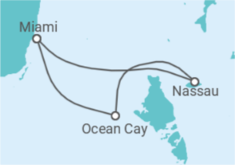 Itinerario del Crucero Bahamas - MSC Cruceros