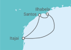 Itinerario del Crucero Brasil - Costa Cruceros