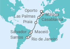 Itinerario del Crucero Brasil, Cabo Verde, España, Marruecos - Costa Cruceros