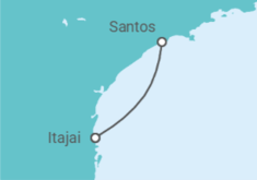 Itinerario del Crucero Brasil - Costa Cruceros