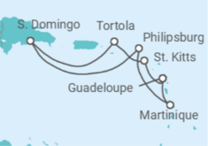 Itinerario del Crucero San Cristóbal Y Nieves, Islas Vírgenes - Reino Unido, República Dominicana, Saint Maarten, Martin... - Costa Cruceros