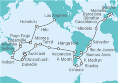 Itinerario del Crucero Vuelta al mundo - MSC Cruceros