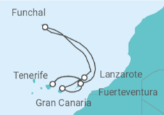 Itinerario del Crucero Islas Canarias - MSC Cruceros