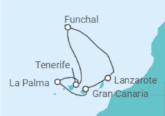 Itinerario del Crucero Islas Canarias - MSC Cruceros