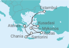 Itinerario del Crucero Turquía, Grecia - Virgin Voyages