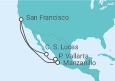 Itinerario del Crucero Alaska - Princess Cruises