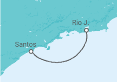 Itinerario del Crucero Brasil - MSC Cruceros