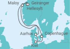 Itinerario del Crucero Noruega, Dinamarca, Alemania - Costa Cruceros