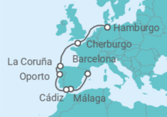Itinerario del Crucero España, Portugal, Francia - Costa Cruceros