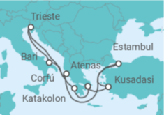Itinerario del Crucero Grecia, Turquía, Italia - MSC Cruceros
