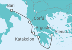 Itinerario del Crucero Grecia - MSC Cruceros