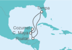 Itinerario del Crucero México, Honduras - Royal Caribbean