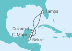 Itinerario del Crucero México, Belice - Royal Caribbean