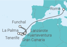Itinerario del Crucero Islas Canarias - MSC Cruceros