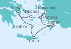Itinerario del Crucero Grecia, Turquía - Azamara Club Cruises