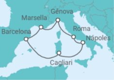Itinerario del Crucero Italia, Francia, España - Costa Cruceros