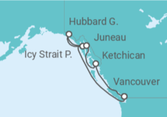 Itinerario del Crucero Alaska TI - Celebrity Cruises