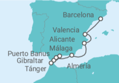 Itinerario del Crucero Italia, España, Portugal, Bermudas TI - Celebrity Cruises