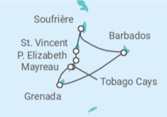 Itinerario del Crucero Vuelta al mundo - Costa Cruceros
