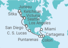 Itinerario del Crucero Alaska - MSC Cruceros