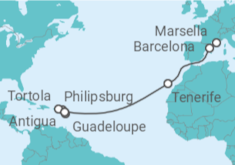 Itinerario del Crucero Saint Maarten, Islas Vírgenes - Reino Unido, Antigua Y Barbuda, España - MSC Cruceros