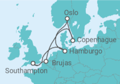 Itinerario del Crucero Bélgica, Dinamarca, Noruega, Alemania - Royal Caribbean