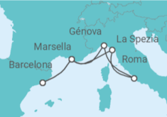 Itinerario del Crucero Francia, Italia - MSC Cruceros