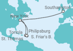 Itinerario del Crucero Estados Unidos (EE.UU.), Islas Vírgenes - Eeuu, Saint Maarten - Cunard