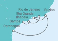 Itinerario del Crucero Brasil - MSC Cruceros