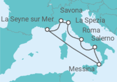 Itinerario del Crucero Italia, Francia - Costa Cruceros
