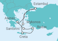 Itinerario del Crucero Grecia - Costa Cruceros