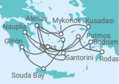 Itinerario del Crucero Grecia, Turquía - Silversea