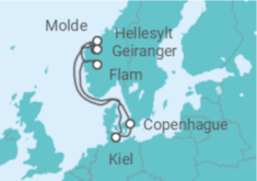Itinerario del Crucero Noruega, Alemania - MSC Cruceros