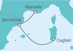 Itinerario del Crucero España - Costa Cruceros