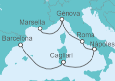 Itinerario del Crucero Italia - Costa Cruceros