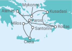 Itinerario del Crucero Grecia, Turquía - Silversea