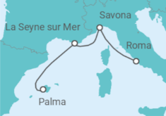 Itinerario del Crucero Italia, Francia - Costa Cruceros