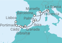 Itinerario del Crucero desde Lisboa a Barcelona (España) - Norwegian Cruise Line