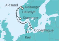 Itinerario del Crucero Noruega - Costa Cruceros