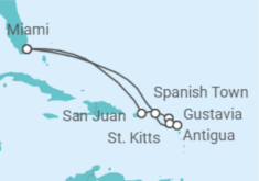 Itinerario del Crucero Puerto Rico, Guadalupe, Antigua Y Barbuda - Silversea