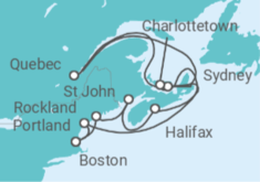 Itinerario del Crucero Canadá - Celebrity Cruises